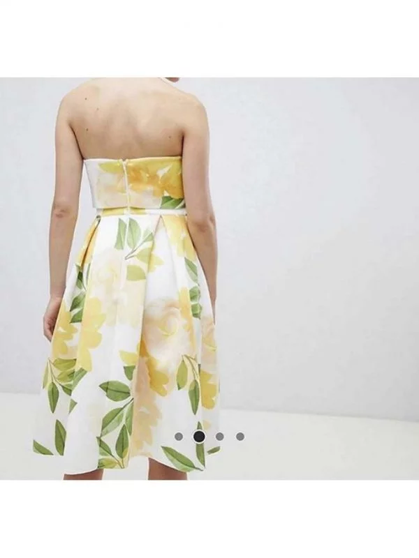 Rochie de seară ASOS XS | Alb, Midi - Image 3