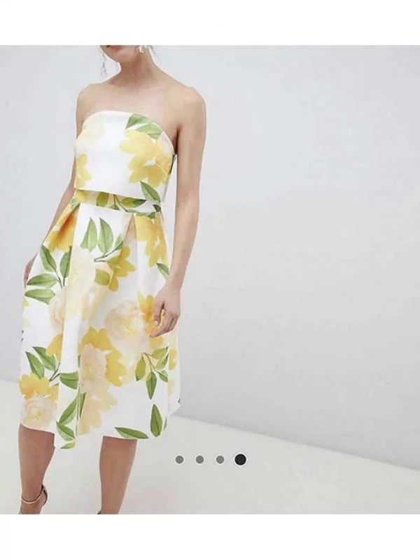 Rochie de seară ASOS XS | Alb, Midi - Image 5
