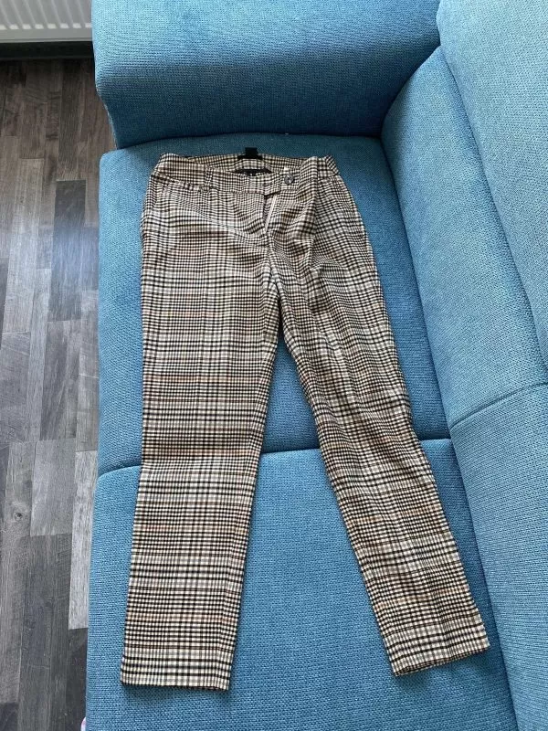 Pantaloni H&M EU 36 | Bej, Lungi, Bumbac - Image 5