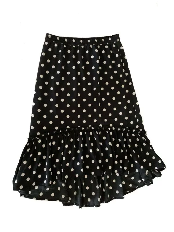Fustă H&M S-M | Negru, Midi, Poliester