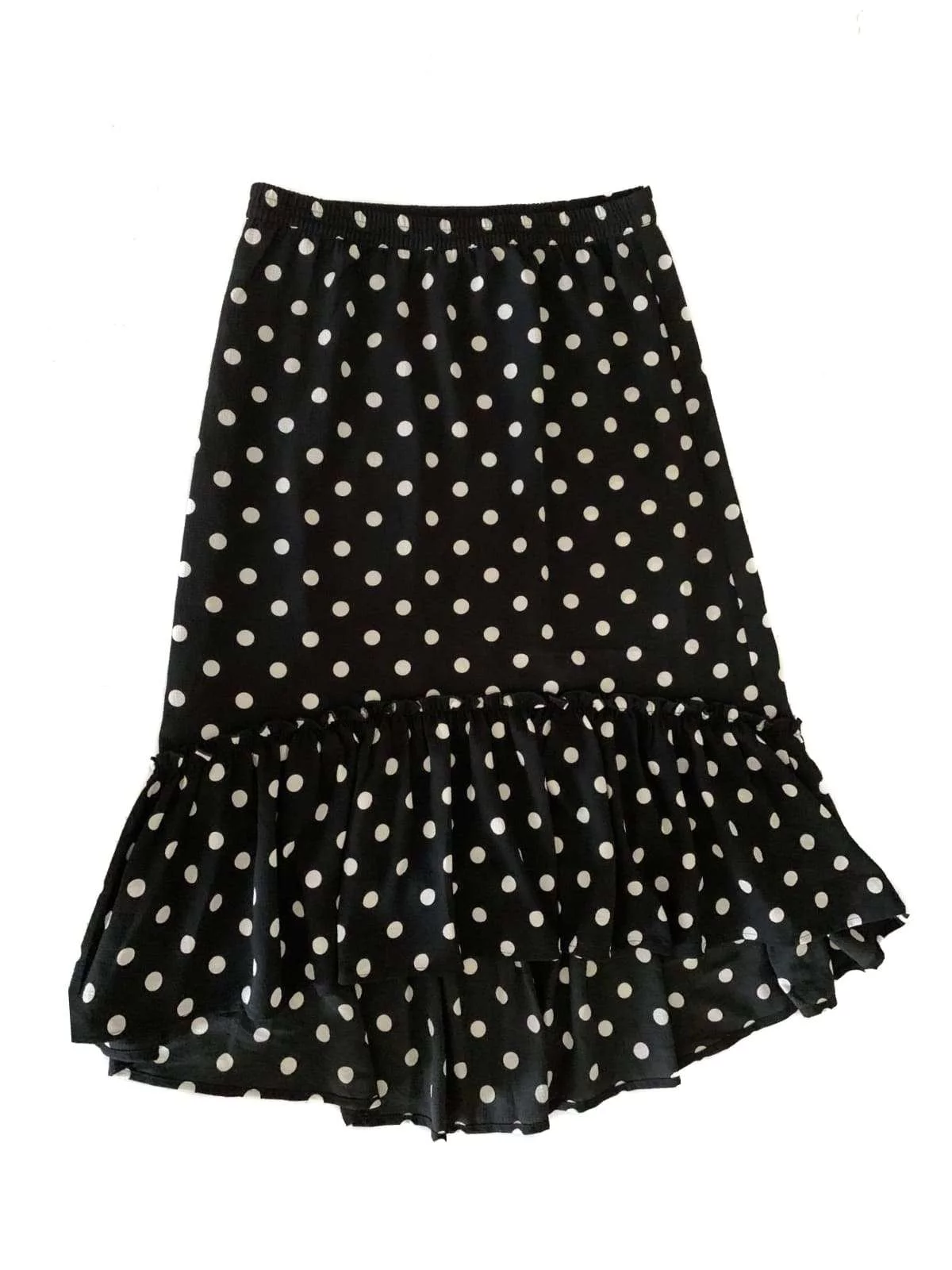 Fustă H&M S-M | Negru, Midi, Poliester