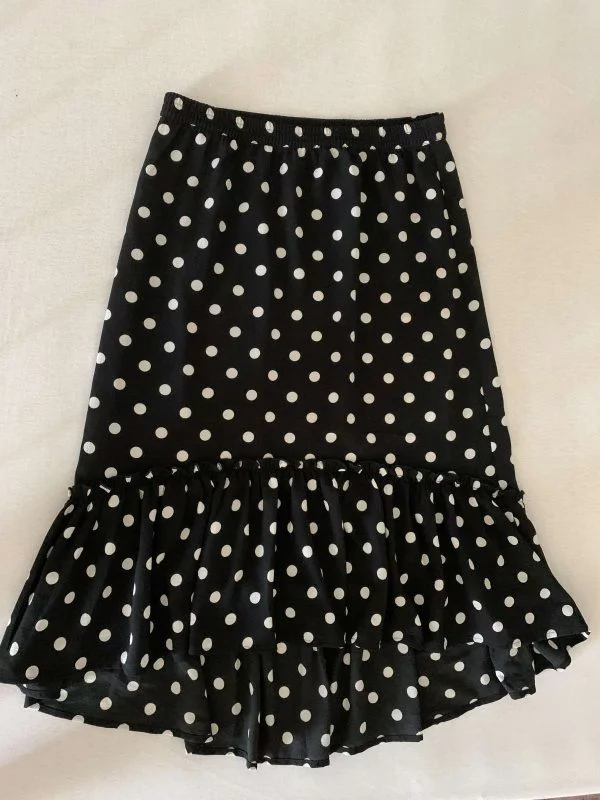 Fustă H&M S-M | Negru, Midi, Poliester - Image 5