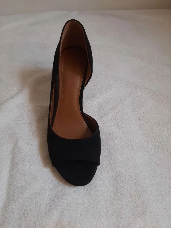 Sandale cu toc H&M EU 37 | Negru, Piele ecologică - Image 2