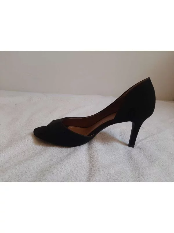 Sandale cu toc H&M EU 37 | Negru, Piele ecologică - Image 4