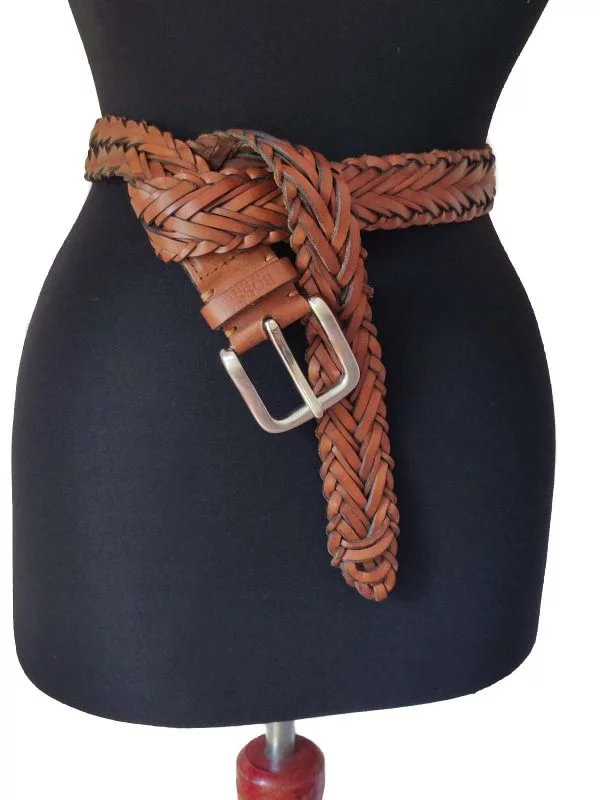 Curea Hugo Boss | Maro, Piele naturală