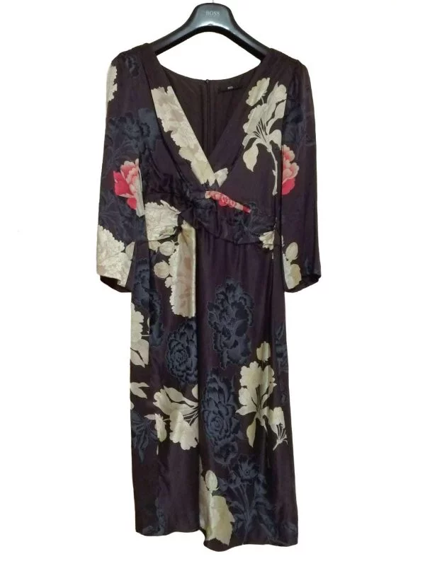 Rochie casual Hugo Boss UK 12 | Maro, Midi, Mătase