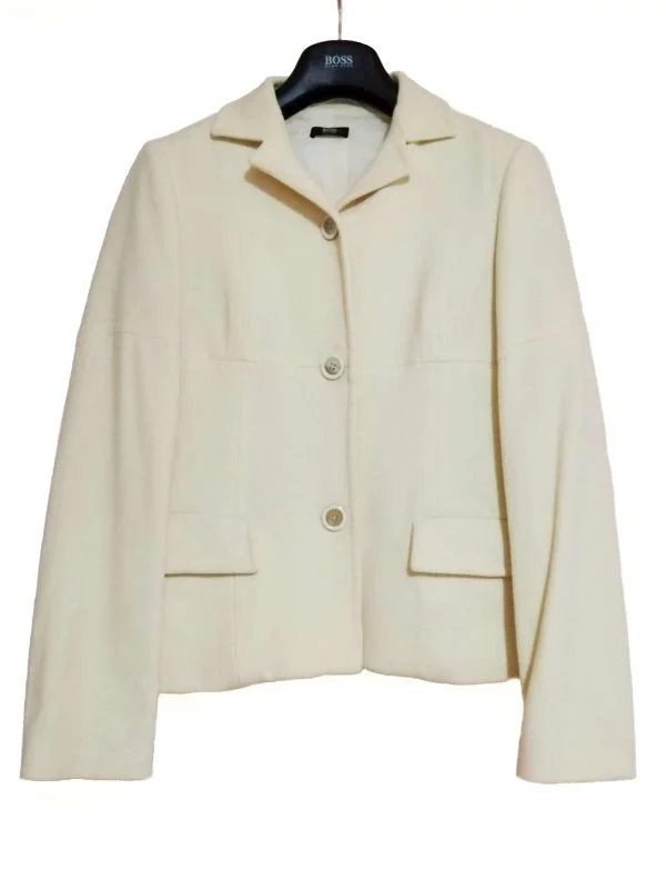 Sacou Hugo Boss UK 8 | Crem, Normal, Vâscoză