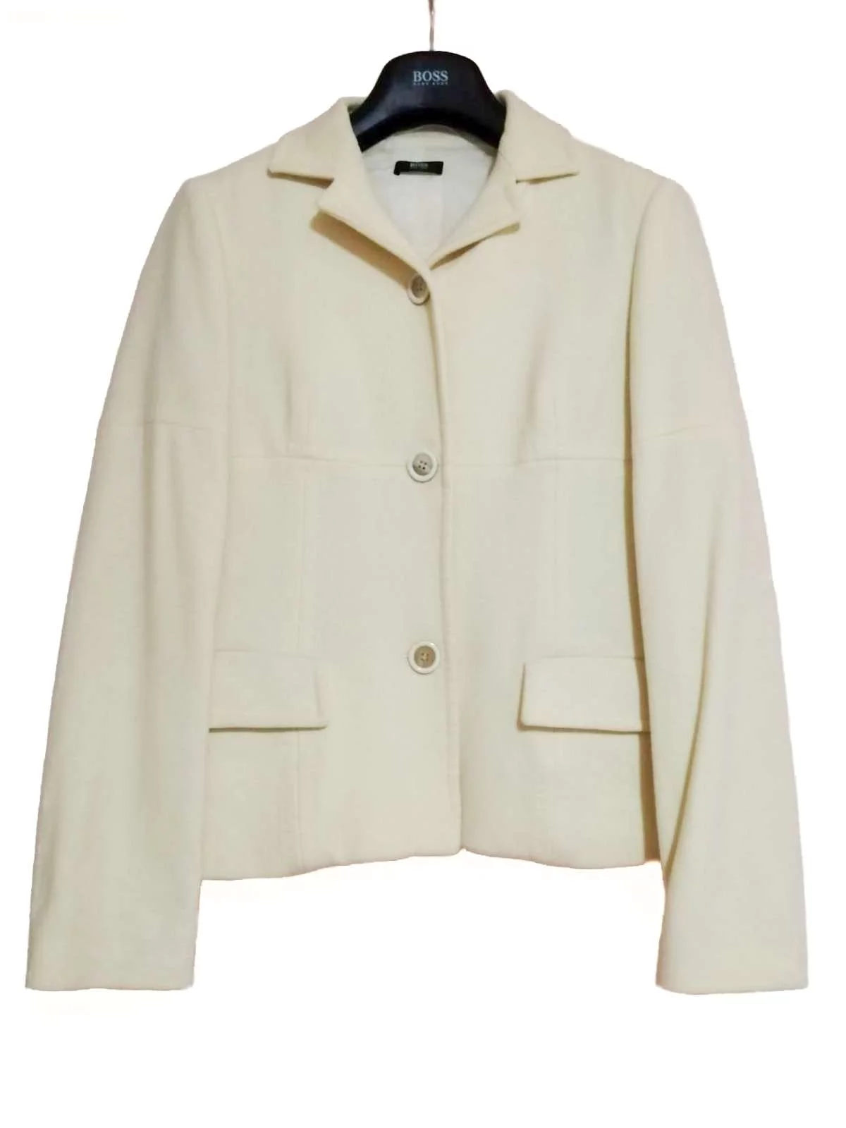 Sacou Hugo Boss UK 8 | Crem, Normal, Vâscoză