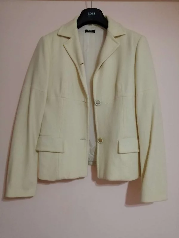 Sacou Hugo Boss UK 8 | Crem, Normal, Vâscoză - Image 2