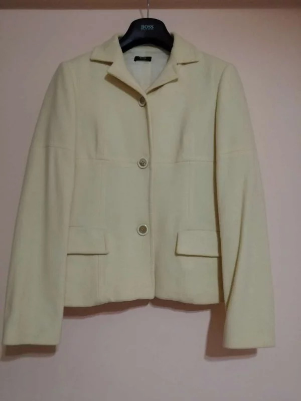 Sacou Hugo Boss UK 8 | Crem, Normal, Vâscoză - Image 3