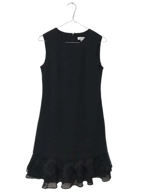 Rochie office Calvin Klein EU 36 | Negru, Midi, Poliester