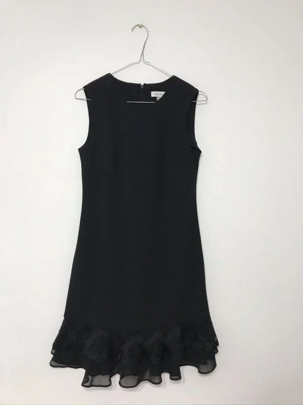 Rochie office Calvin Klein EU 36 | Negru, Midi, Poliester - Image 6