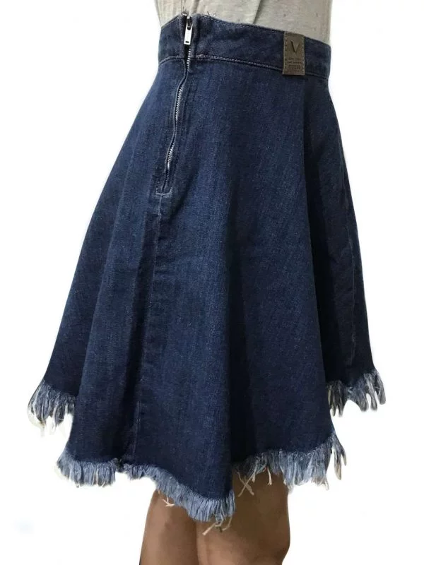 Fustă Guess UK 6 | Albastru, Midi, Denim