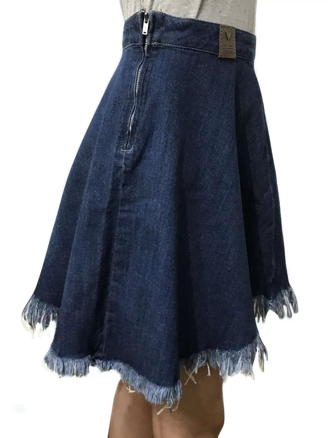 Fustă Midi Guess UK 6 | Albastru, Denim