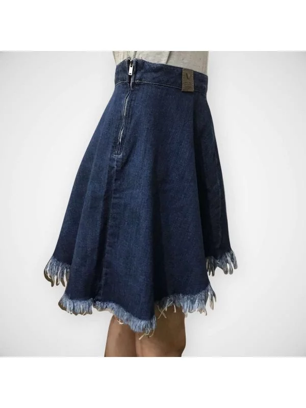 Fustă Guess UK 6 | Albastru, Midi, Denim - Image 5