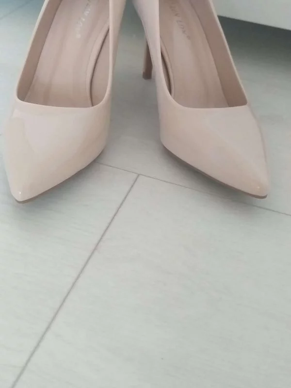 Pantofi cu toc înalt MEI EU 38 | Bej, Nailon - Image 2