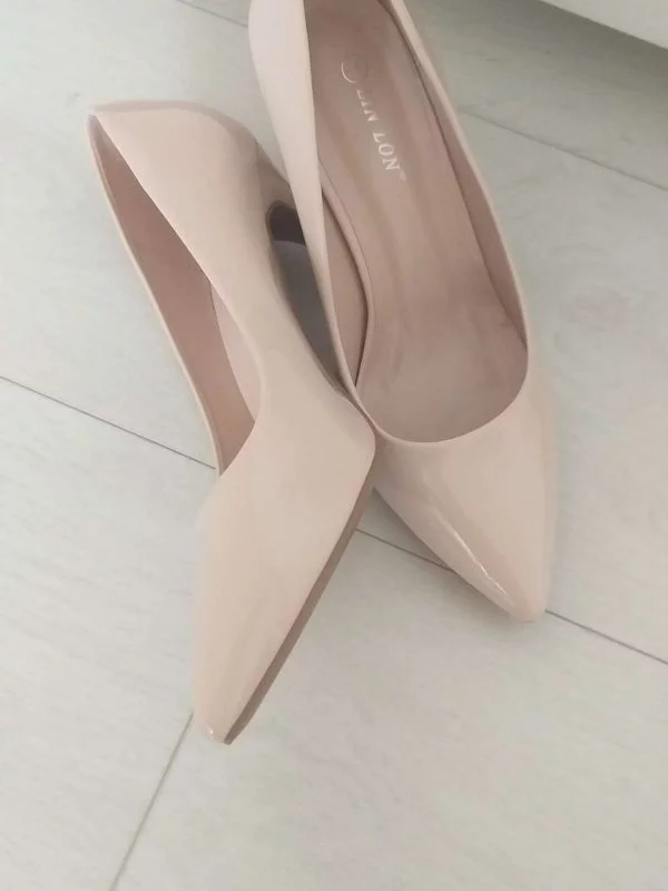 Pantofi cu toc înalt MEI EU 38 | Bej, Nailon - Image 5