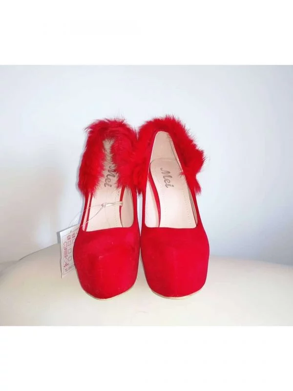 Pantofi MEI EU 36.5 | Roșu, Piele ecologică - Image 3