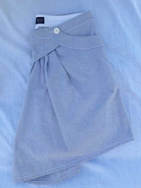 Fustă Armani Collezioni M | Albastru, Mini, Bumbac - Image 2