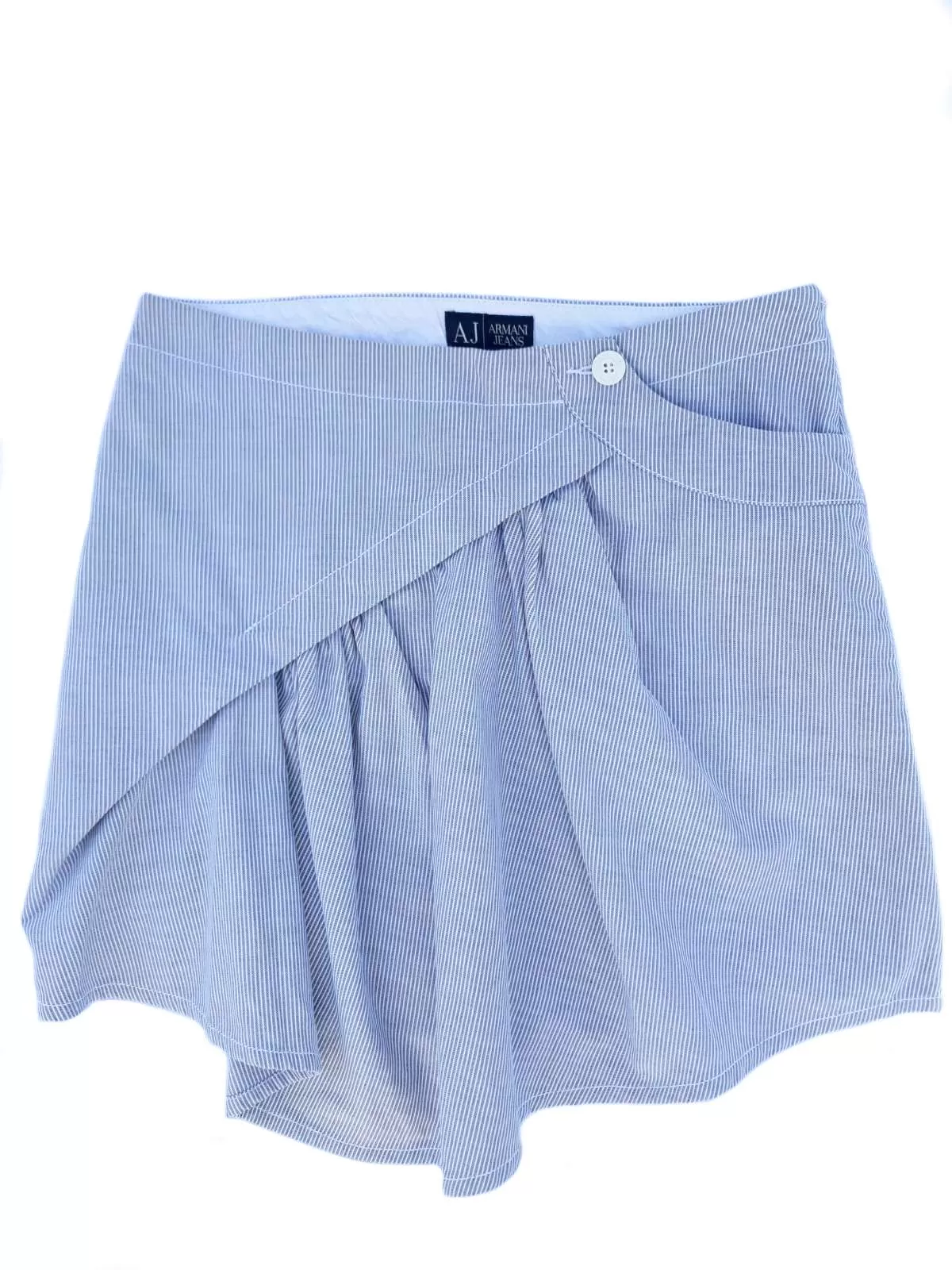 Fustă Armani Collezioni M | Albastru, Mini, Bumbac