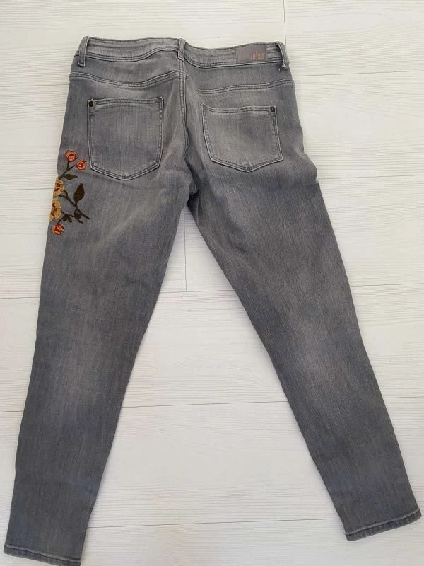 Blugi Zara EU 30 | Gri, Lungi, Bumbac - Image 3