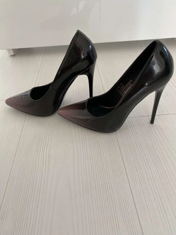 Pantofi cu toc înalt MISS GLOBO EU 37 | Negru, Piele ecologică - Image 2