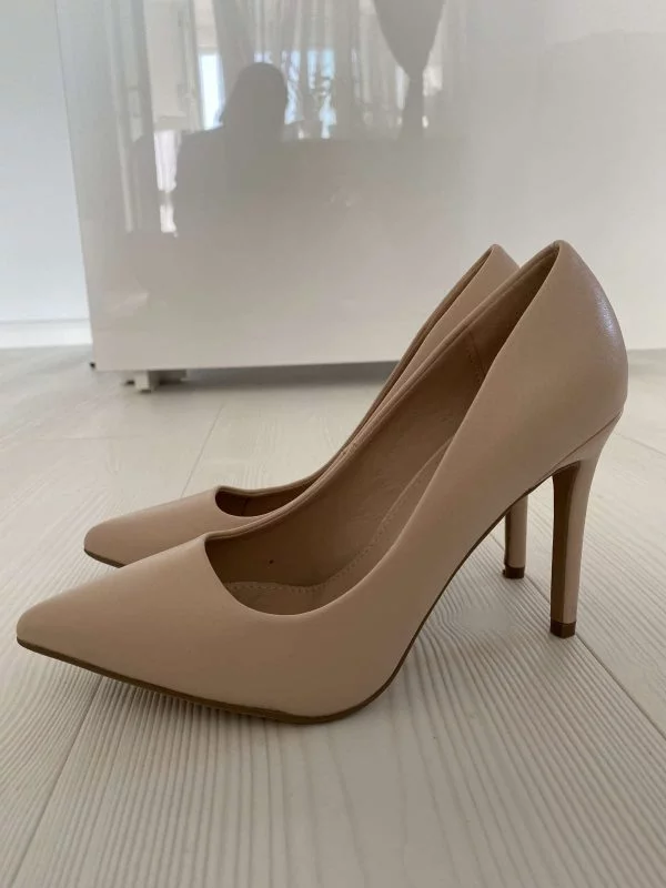 Pantofi cu toc înalt Tata Italia EU 37 | Bej, Piele ecologică - Image 3
