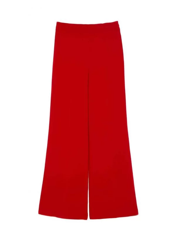 Pantaloni Zara L | Roșu, Lungi