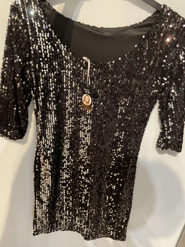Rochie de seară ESMARA S-M | Negru, Midi, Poliamidă - Image 4
