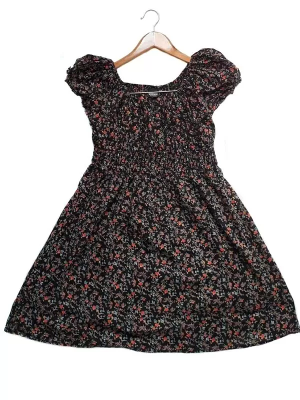 Rochie casual HALENS EU 38 | Negru, Mini, Bumbac