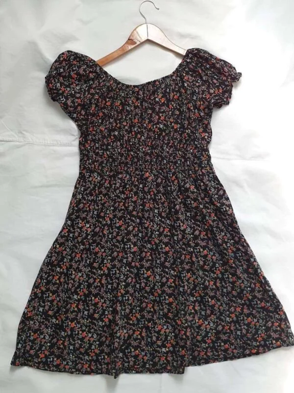 Rochie casual HALENS EU 38 | Negru, Mini, Bumbac - Image 2