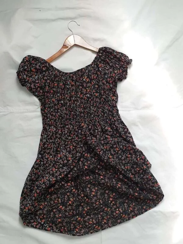 Rochie casual HALENS EU 38 | Negru, Mini, Bumbac - Image 4