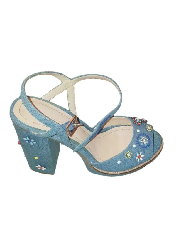 Sandale Zara EU 39 | Bleu, Denim