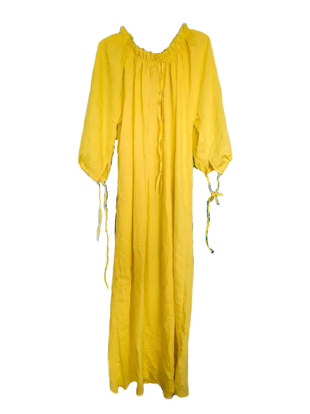 Rochie casual ADDA L | Galben, Maxi, Bumbac