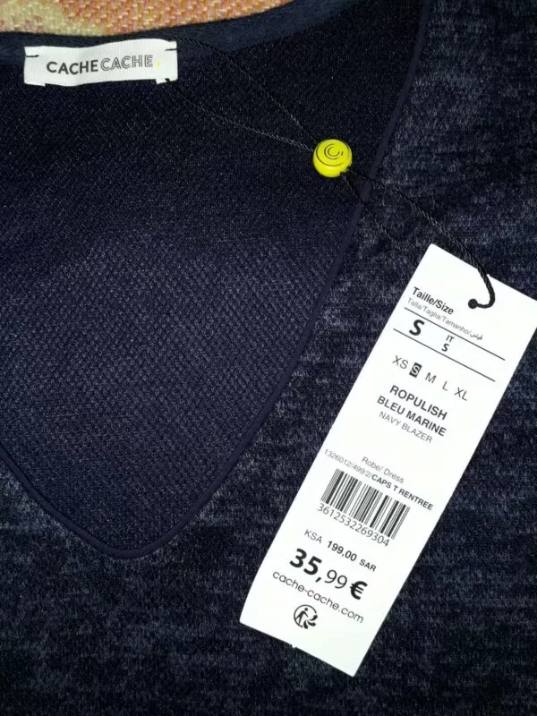 Rochie office Cache S | Albastru, Midi, Poliester - Image 3
