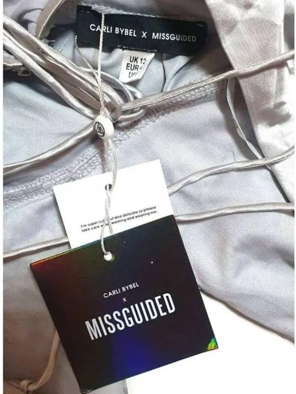 Rochie de seară Missguided M | Gri, Maxi, Poliester - Image 4