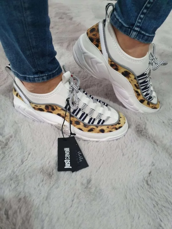 Sneakers Just Cavalli EU 37 | Multicolor, Piele naturală - Image 7