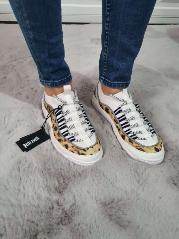 Sneakers Just Cavalli EU 37 | Multicolor, Piele naturală - Image 8
