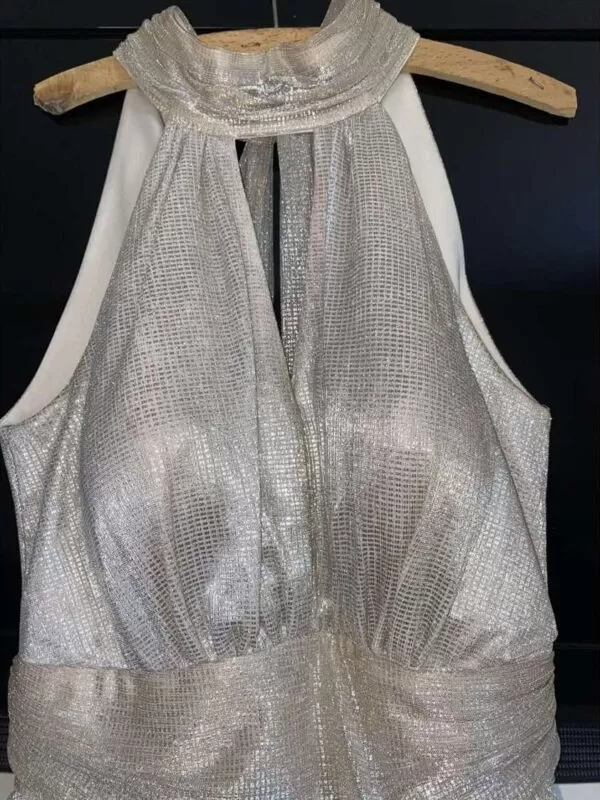Rochie de seară OLISHA EU 40 | Auriu, Midi, Poliester - Image 3