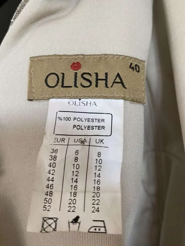 Rochie de seară OLISHA EU 40 | Auriu, Midi, Poliester - Image 4