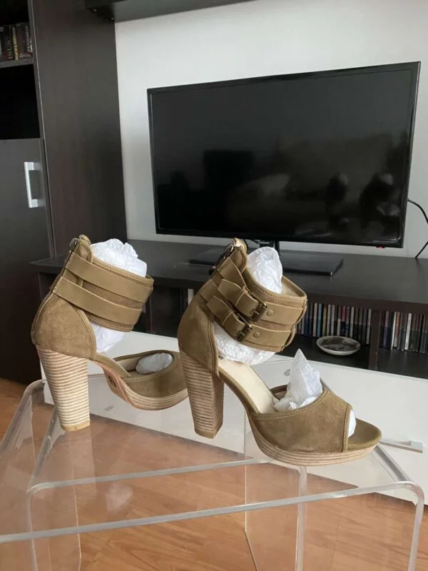Sandale cu toc Belstaff EU 39 | Bej, Piele naturală - Image 5