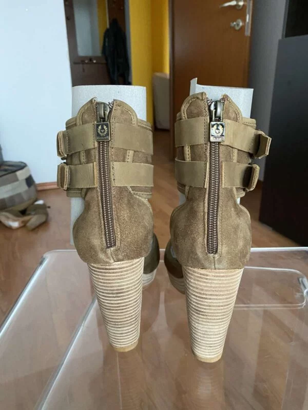 Sandale cu toc Belstaff EU 38 | Bej, Piele naturală - Image 2