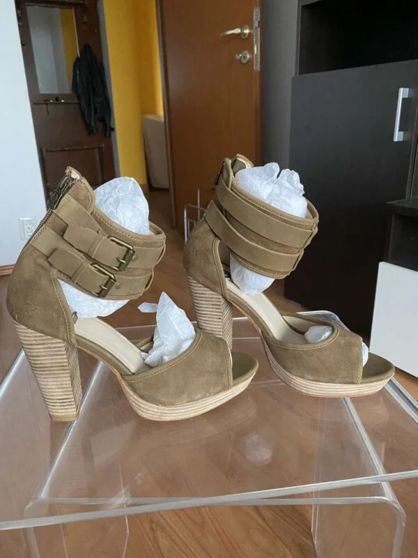 Sandale cu toc Belstaff EU 38 | Bej, Piele naturală - Image 3