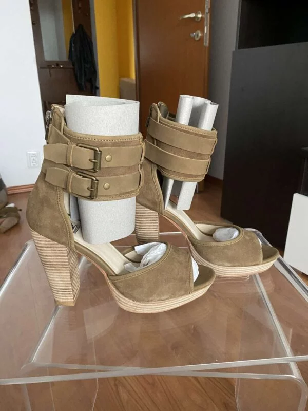 Sandale cu toc Belstaff EU 38 | Bej, Piele naturală - Image 5