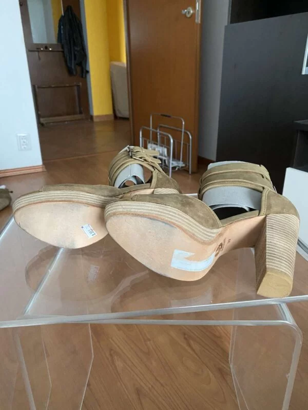 Sandale cu toc Belstaff EU 37 | Bej, Piele naturală - Image 4