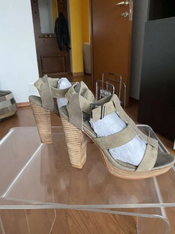 Sandale cu toc Belstaff EU 39 | Bej, Piele naturală - Image 3