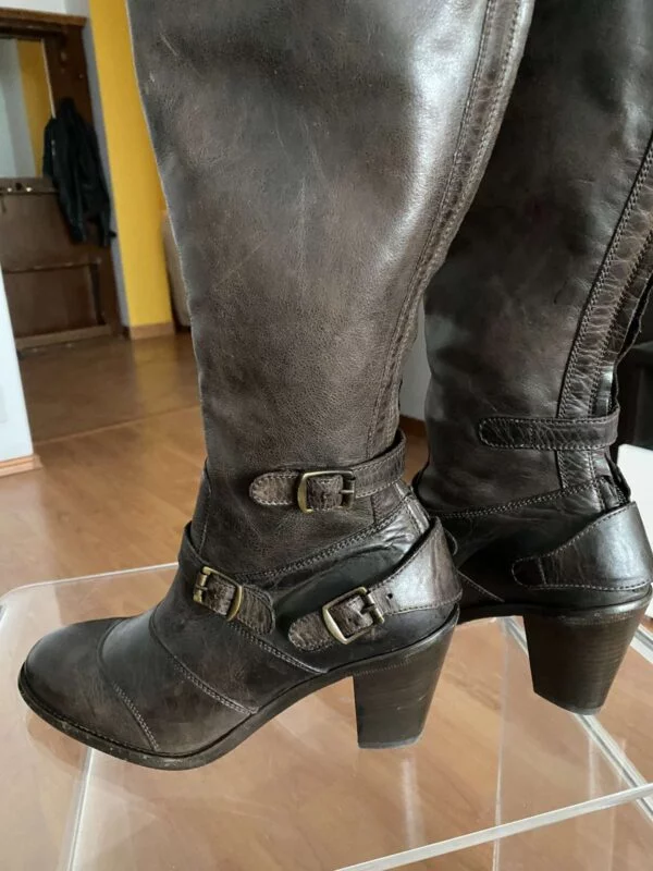 Cizme Belstaff EU 38 | Maro, Piele naturală - Image 3