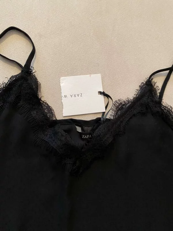 Top Zara M | Negru, Normal, Poliester - Image 3