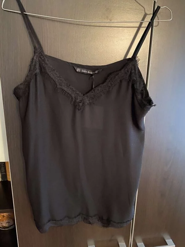 Top Zara M | Negru, Normal, Poliester - Image 4