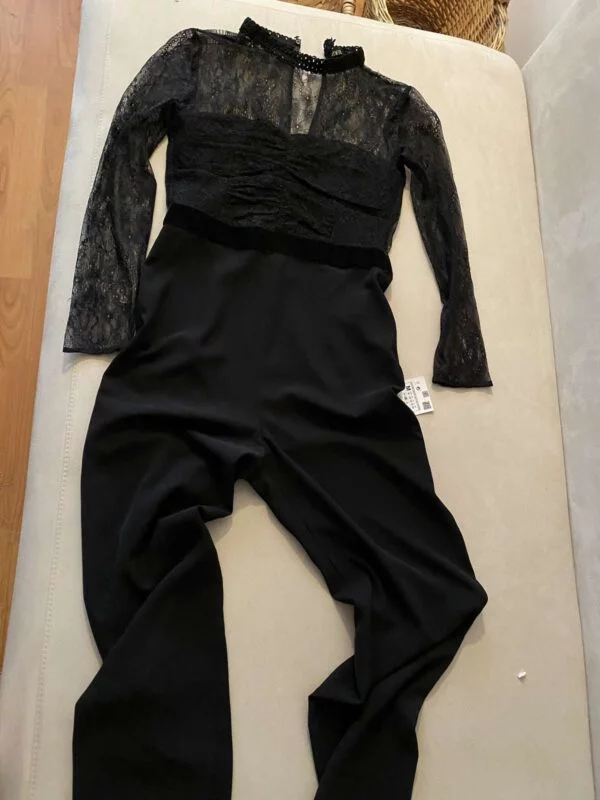 Salopetă Zara M | Negru, Lungă, Poliester - Image 3